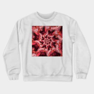 red and magenta textured spiral Crewneck Sweatshirt